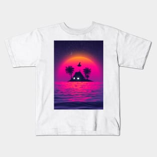 Kame House beach Kids T-Shirt